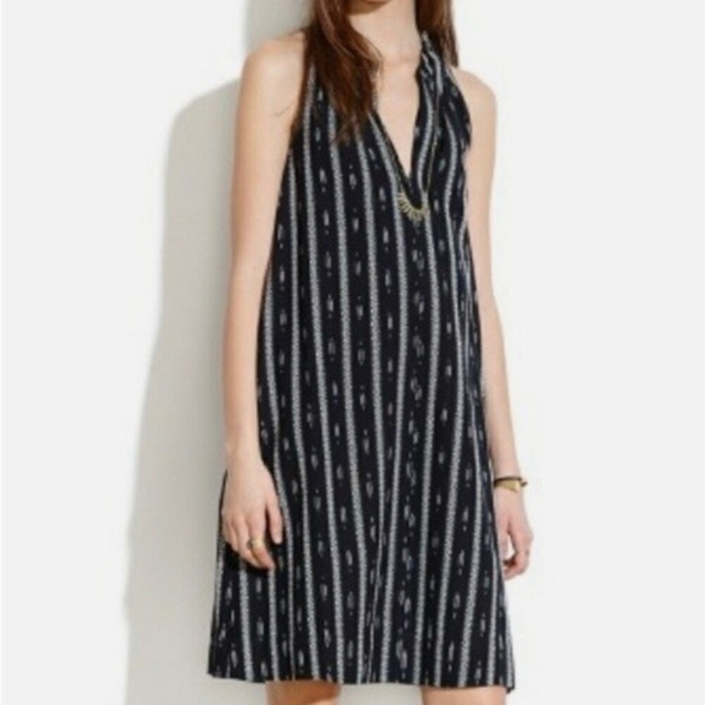 Madewell Dresses Madewell Ikat Stripe Halter Dress size XS